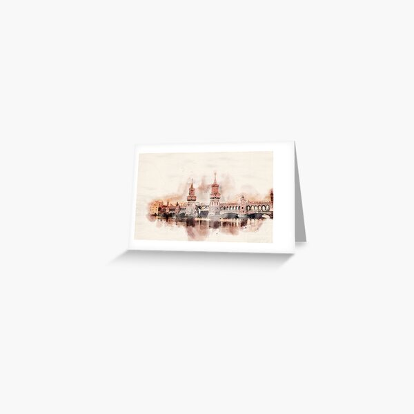 Artikel-Vorschau von Aquarell Oberbaumbrücke Berlin, designt und verkauft von ffpdsgn.