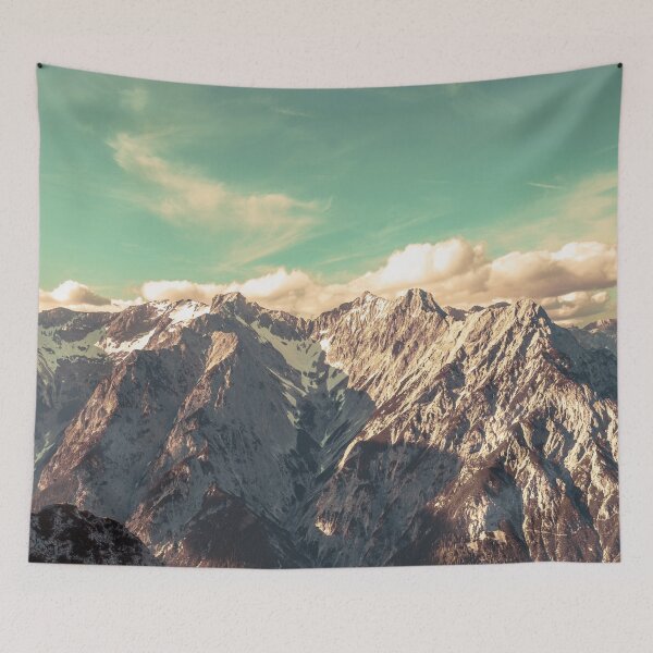 Item preview, Montaña vintage y cielo turquesa designed and sold by Spectokular.