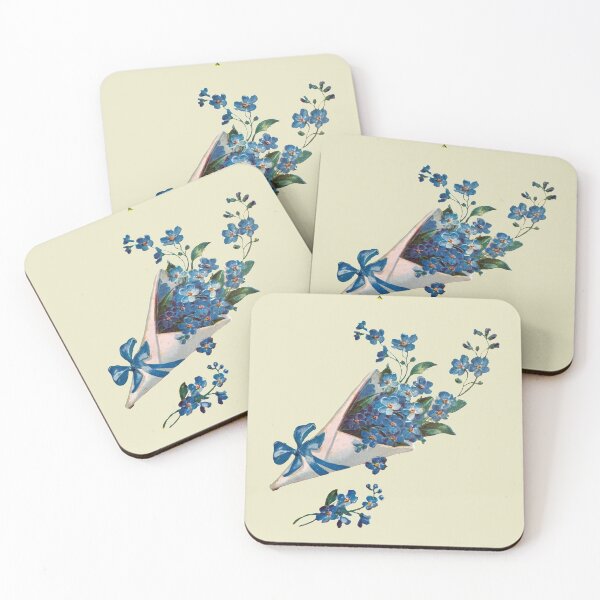 Item preview, Forget me not vintage watercolor  designed and sold by Nyanko-Sempai.