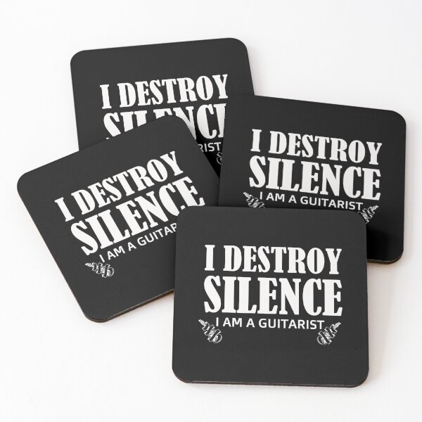 Item preview, I destroy silence -  i destroy silence guitar,funny guitar lovers - gift for guitarist designed and sold by 0umStore.