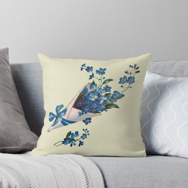 Item preview, Forget me not vintage watercolor  designed and sold by Nyanko-Sempai.
