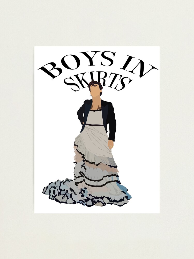 Harry Styles Vogue Cover Shoot Boys en faldas Lámina fotográfica