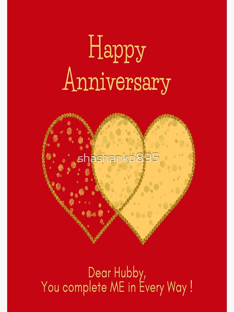 "1st wedding anniversary wishes for hubby " Poster for Sale by shashankp895 Redbubble