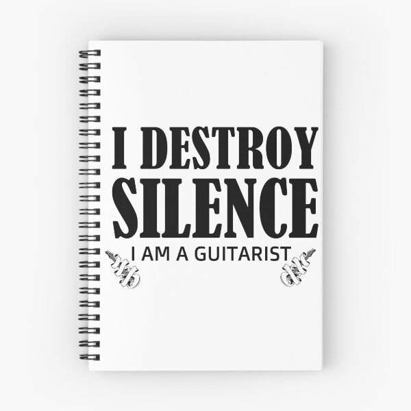 Item preview, I destroy silence -  i destroy silence guitar,funny guitar lovers - gift for guitarist designed and sold by 0umStore.