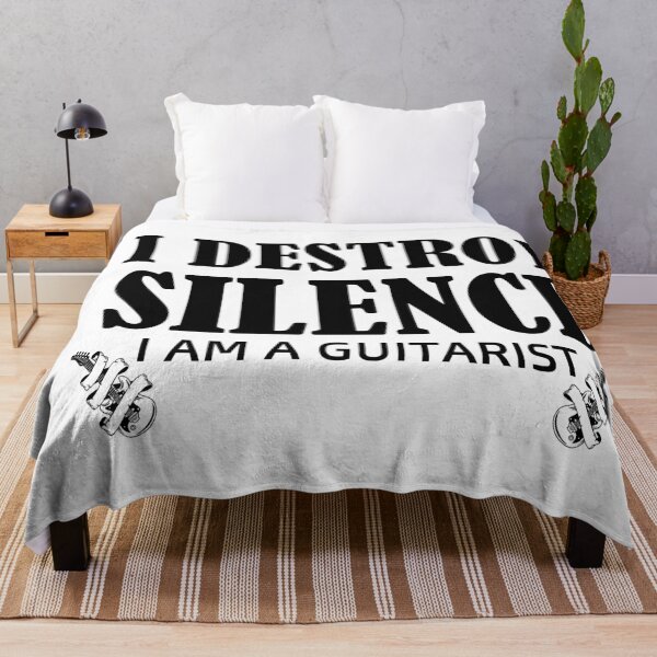 Item preview, I destroy silence -  i destroy silence guitar,funny guitar lovers - gift for guitarist designed and sold by 0umStore.