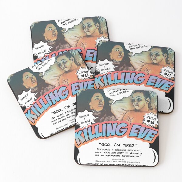 Item preview, killing eve god im tired comic cover  designed and sold by leonifitzy.