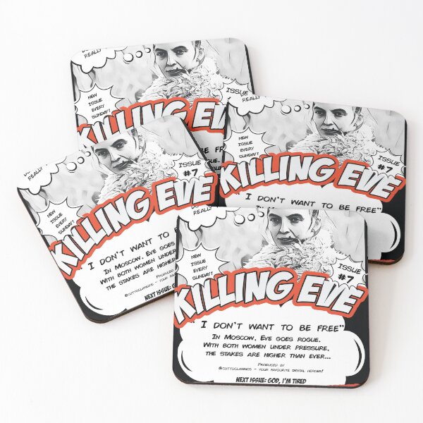 Item preview, killing eve I don't want to be free comic cover designed and sold by leonifitzy.