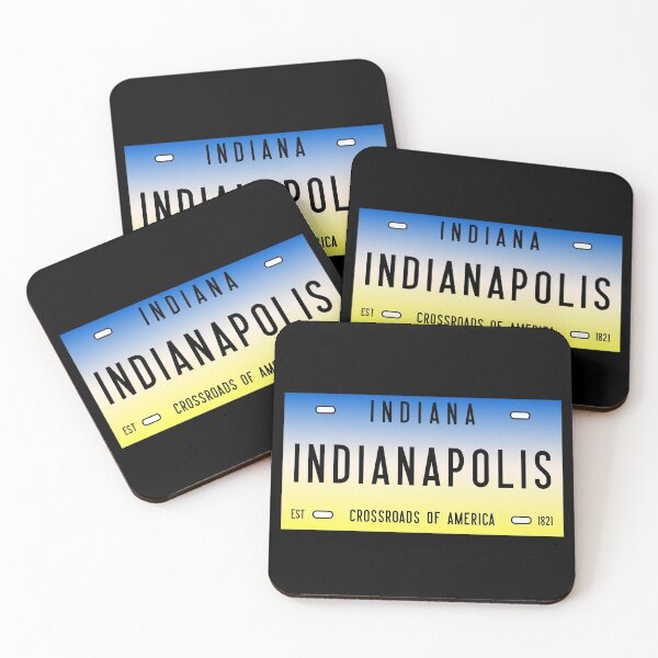 Item preview, Retro Indianapolis City Indiana State License Plate Souvenir designed and sold by merchzy.
