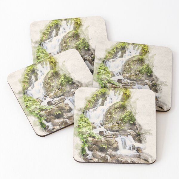 Item preview, Watercolor small waterfall designed and sold by ffpdsgn.