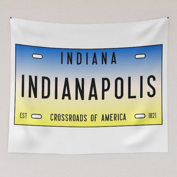 Item preview, Retro Indianapolis City Indiana State License Plate Souvenir designed and sold by merchzy.