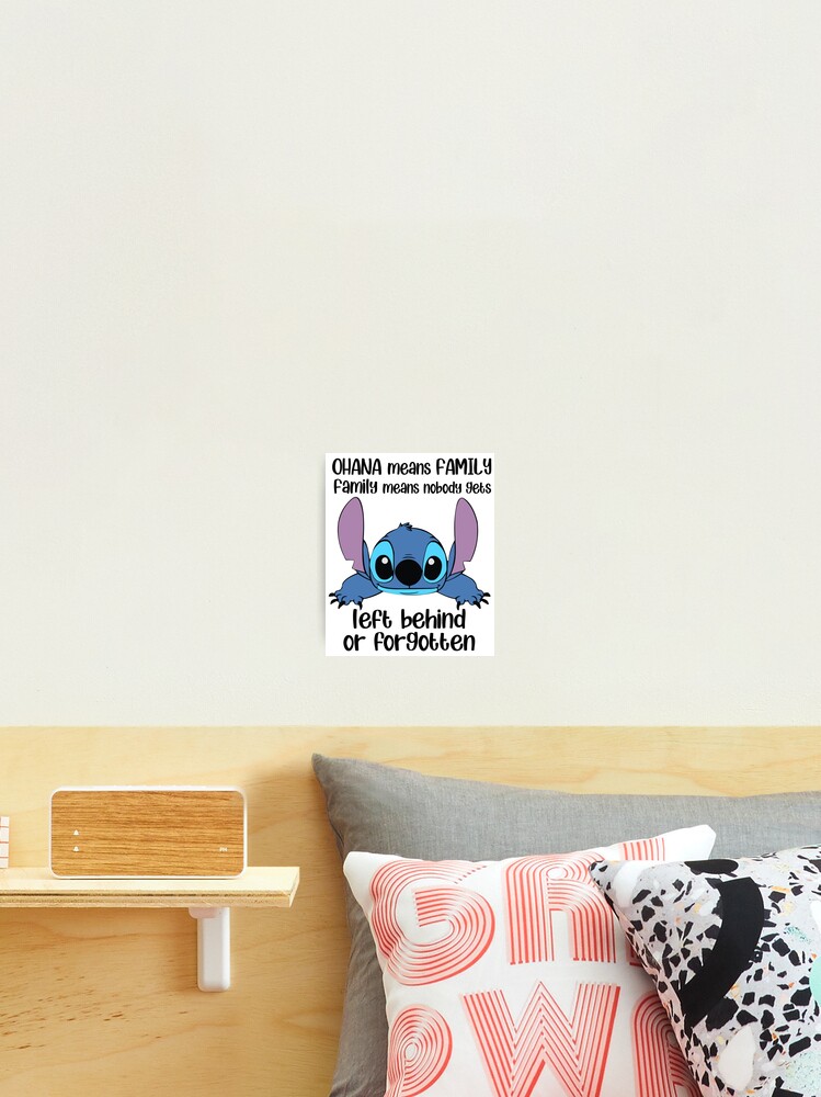 Ohana Means Family Wall Decal Vinyl Sticker Stitch Family Means