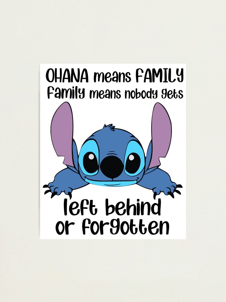 Porte-clés 3D Stitch - Ohana Means Family