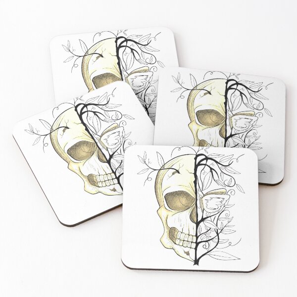 Item preview, Sustained skull digital drawing designed and sold by Sashindra Wijayarathna.