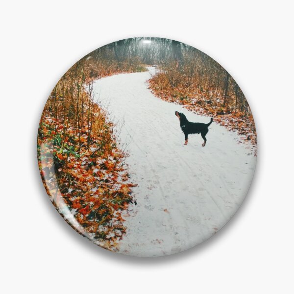 Item preview, Snowy way through a bright forest designed and sold by helenkaiy.