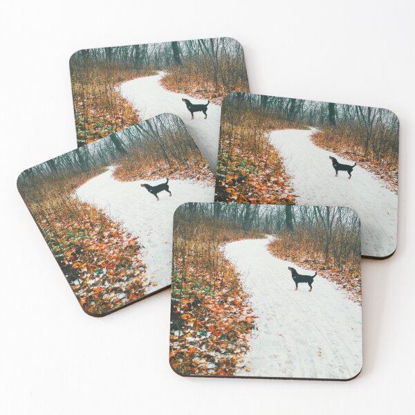 Item preview, Snowy way through a bright forest designed and sold by helenkaiy.