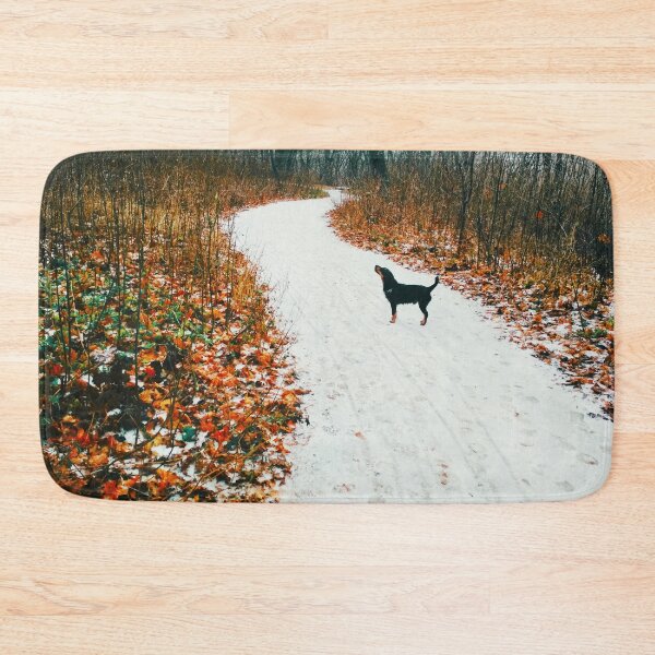 Item preview, Snowy way through a bright forest designed and sold by helenkaiy.