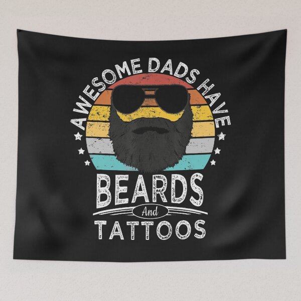 Item preview, Awesome Dads Have Beards and Tattoos Funny bearded designed and sold by Realmuto.