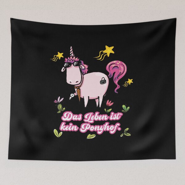 Item preview, Unicorn German Quote Ponyhof designed and sold by catsandmore.