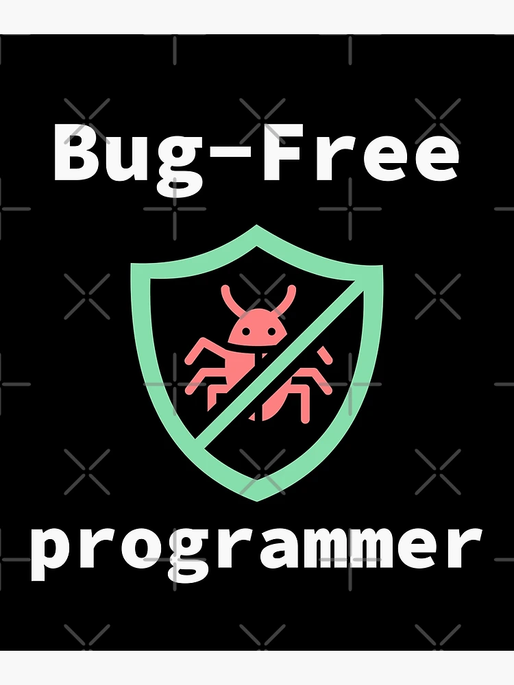Thumbnail 2 of 2, Postcard, Bug-Free Programmer, Bug-Free Programming, Software Engineer, Computer Science, Programming Humor, Dark designed and sold by Max-Wear.