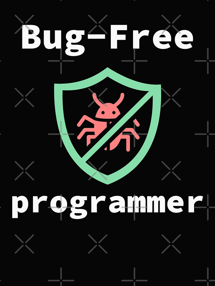 Thumbnail 4 of 4, Boxy T-Shirt, Bug-Free Programmer, Bug-Free Programming, Software Engineer, Computer Science, Programming Humor, Dark designed and sold by Max-Wear.