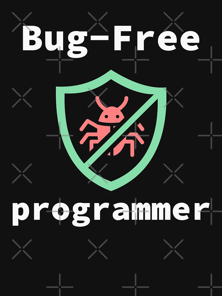 Thumbnail 6 of 6, Premium Oversized Sweatshirt, Bug-Free Programmer, Bug-Free Programming, Software Engineer, Computer Science, Programming Humor, Dark designed and sold by Max-Wear.