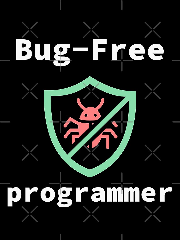 Thumbnail 3 of 3, Scarf, Bug-Free Programmer, Bug-Free Programming, Software Engineer, Computer Science, Programming Humor, Dark designed and sold by Max-Wear.