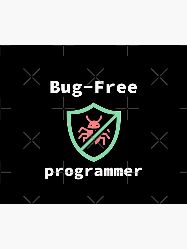 Thumbnail 6 of 6, Throw Blanket, Bug-Free Programmer, Bug-Free Programming, Software Engineer, Computer Science, Programming Humor, Dark designed and sold by Max-Wear.