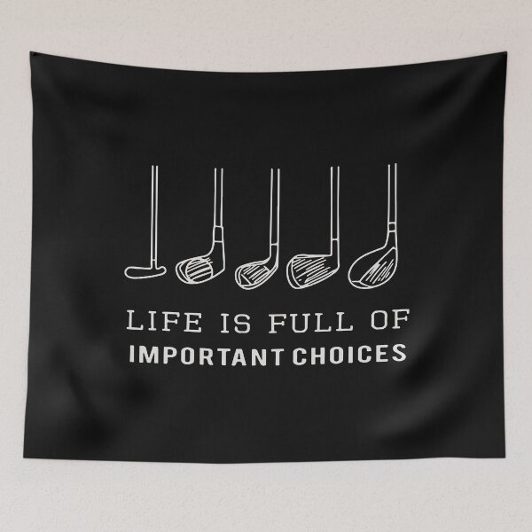 Item preview, Life is Full of Important Choices Funny Dad Golf Lover designed and sold by maploondesigns.