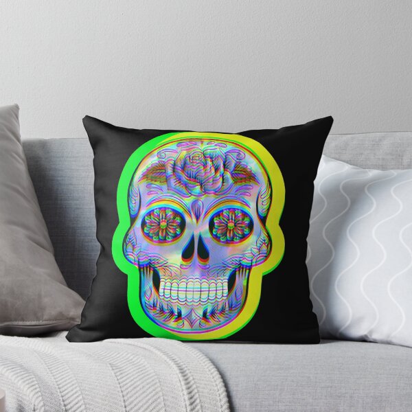 Item preview, Holographic Glitch Skull designed and sold by NewMoonShop.