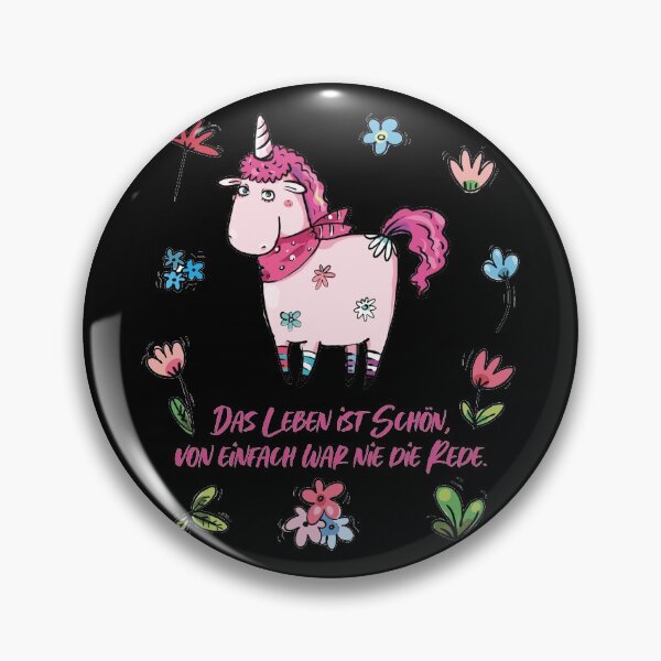 Item preview, Unicorn German Quote Life is Beautful designed and sold by catsandmore.