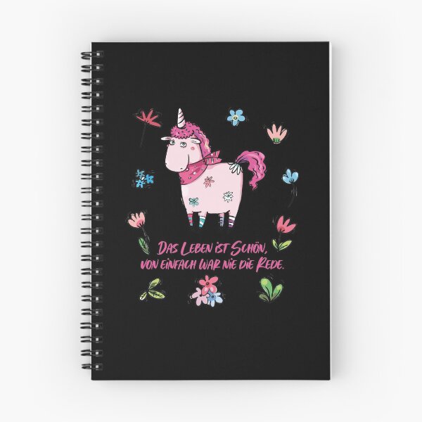 Item preview, Unicorn German Quote Life is Beautful designed and sold by catsandmore.