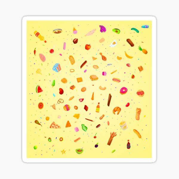 food sweets and stuff Sticker