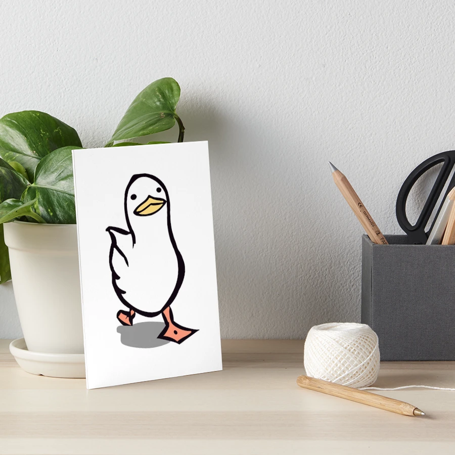 Paper Duck Art Board Print for Sale by zairse