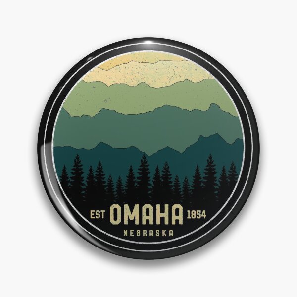 Item preview, Retro Omaha Nebraska NE State Souvenir Mountains 80s Vintage designed and sold by merchzy.