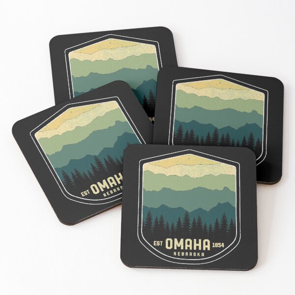 Item preview, Retro Omaha Nebraska NE State Souvenir Mountains 80s Vintage designed and sold by merchzy.