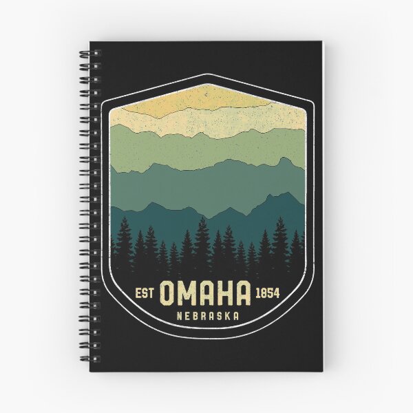 Item preview, Retro Omaha Nebraska NE State Souvenir Mountains 80s Vintage designed and sold by merchzy.