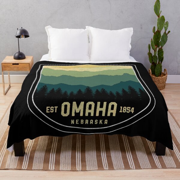 Item preview, Retro Omaha Nebraska NE State Souvenir Mountains 80s Vintage designed and sold by merchzy.