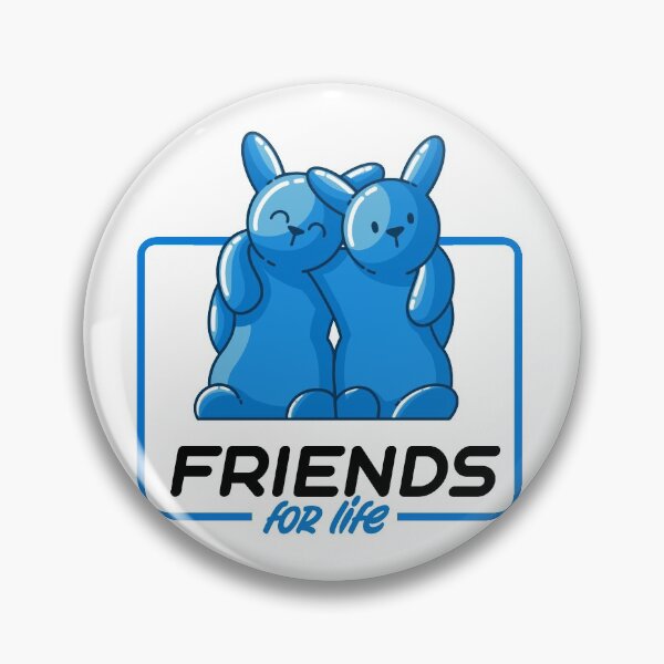 Item preview, Friends for life blue gummy bunnies designed and sold by Between Clouds.