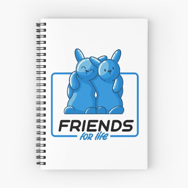 Item preview, Friends for life blue gummy bunnies designed and sold by Between Clouds.