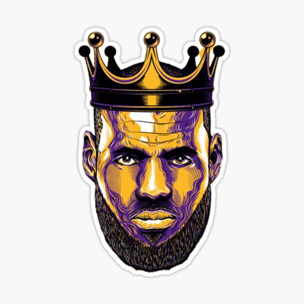 King Lebron James 23 Sticker by patrickstar1337