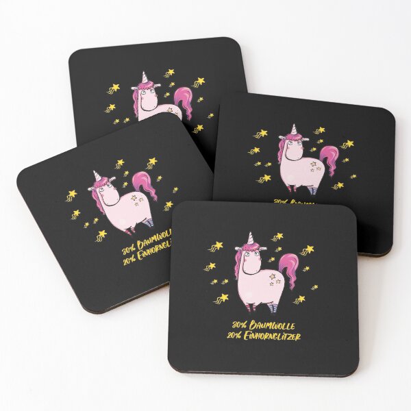 Item preview, Unicorn German Quote Glitzer designed and sold by catsandmore.