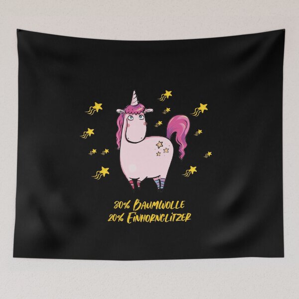 Item preview, Unicorn German Quote Glitzer designed and sold by catsandmore.