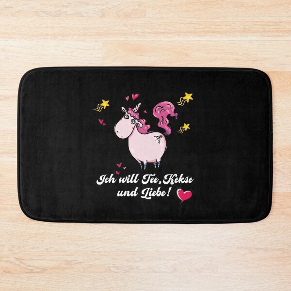 Artikelvorschau, Ich will Tee, Kekse und Liebe Einhorn Geschenk entworfen und verkauft von catsandmore.