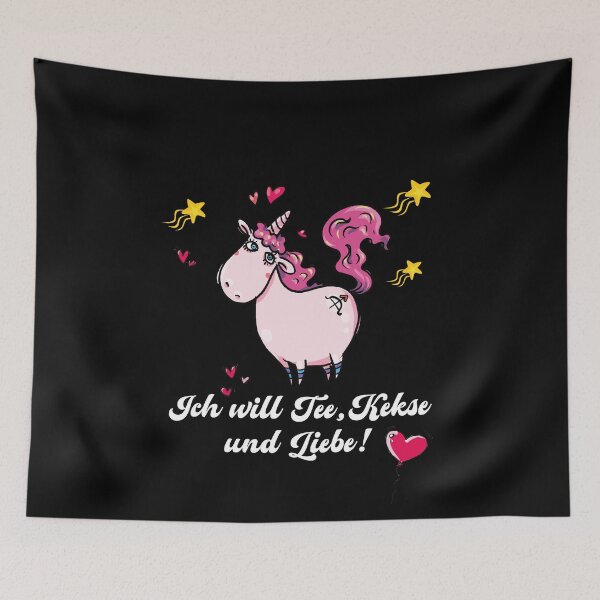 Item preview, Unicorn German Quote Cookies designed and sold by catsandmore.