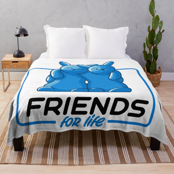 Item preview, Friends for life blue gummy bunnies designed and sold by Between Clouds.