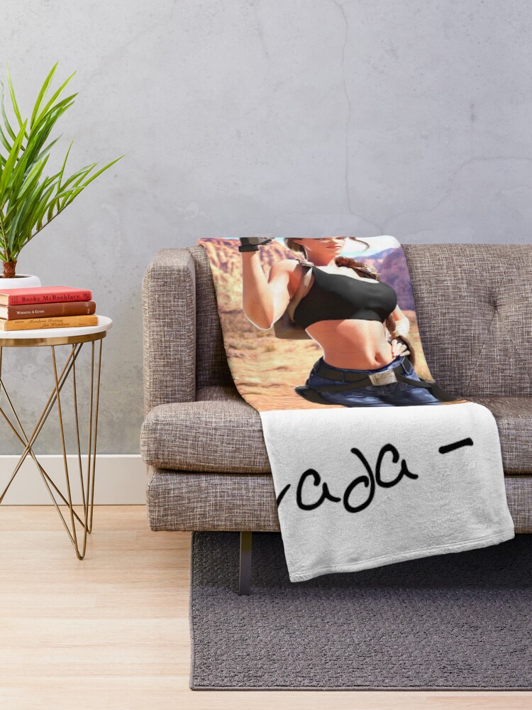 Alternate view of Tomb Raider III memory Throw Blanket
