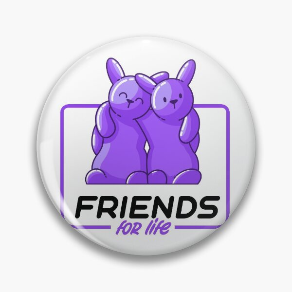 Item preview, Friends for life purple gummy bunnies designed and sold by Between Clouds.