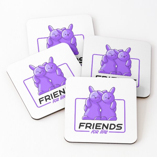 Item preview, Friends for life purple gummy bunnies designed and sold by Between Clouds.
