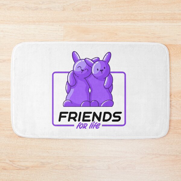 Item preview, Friends for life purple gummy bunnies designed and sold by Between Clouds.