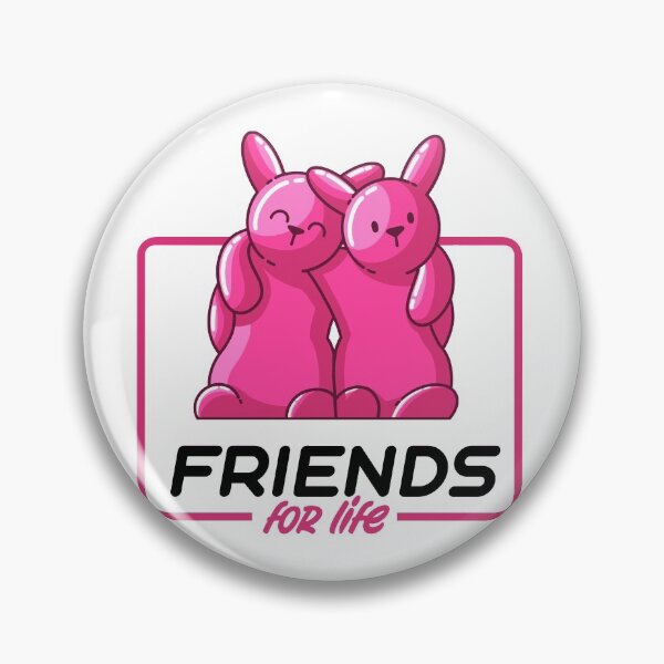 Item preview, Friends for life pink gummy bunnies designed and sold by Between Clouds.
